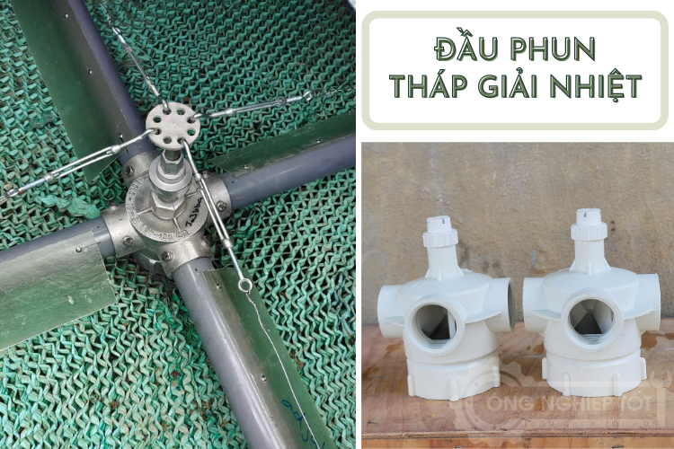 Đầu phun nước tháp giải nhiệt giữ vai trò quan trọng khi tháp vận hành
